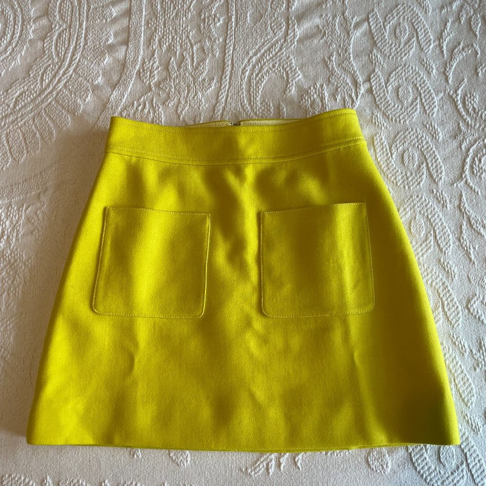 NWT Jcrew Petite patch pocket mini skirt in double-serge wool, 2P